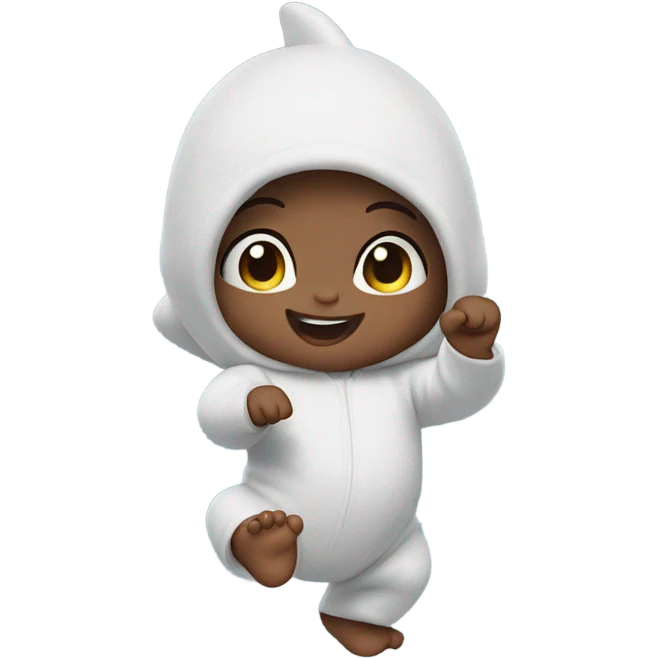 Baby dancing to baby shark  emoji