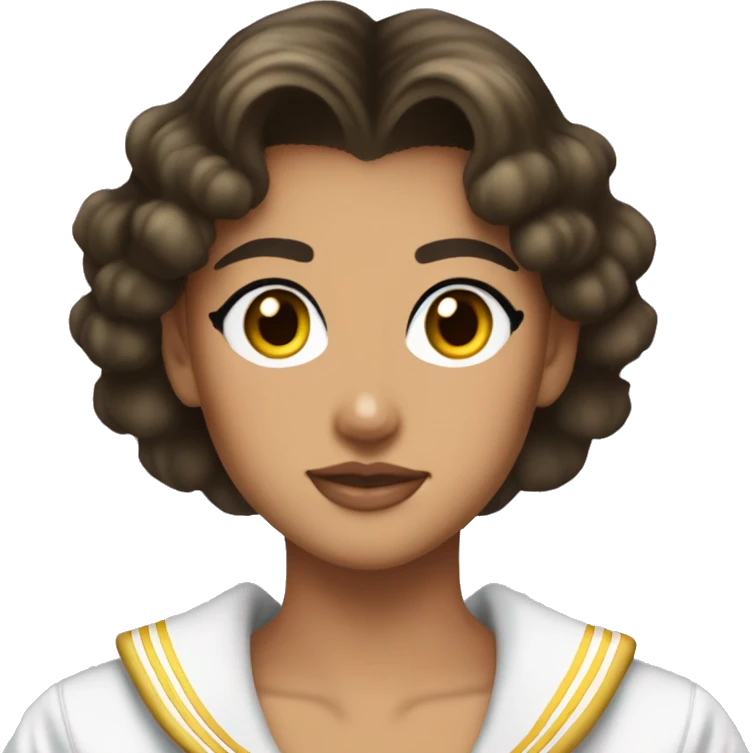 Sailor moon Brunette Tan Skin emoji