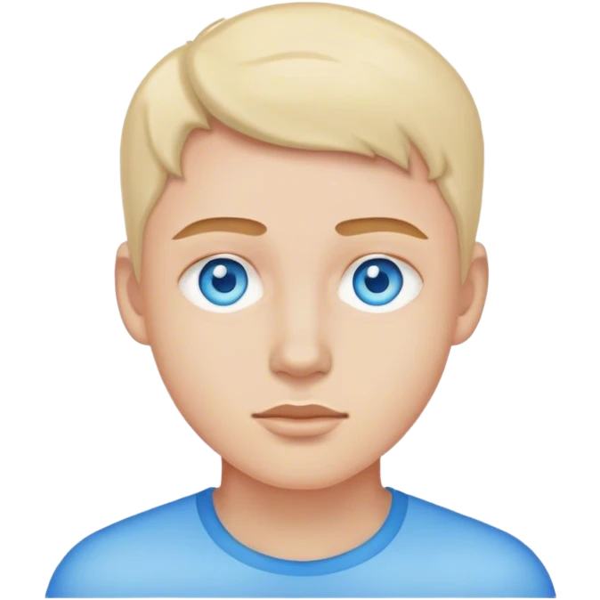 Blue eyes emoji