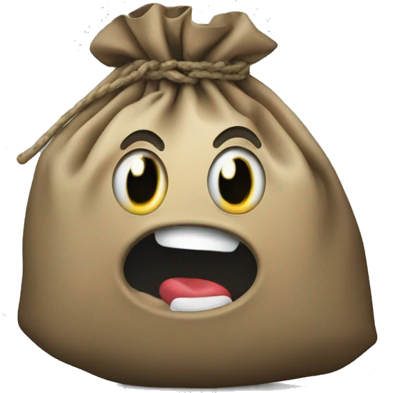 A nasty trashbag with a “Qori” name tag emoji