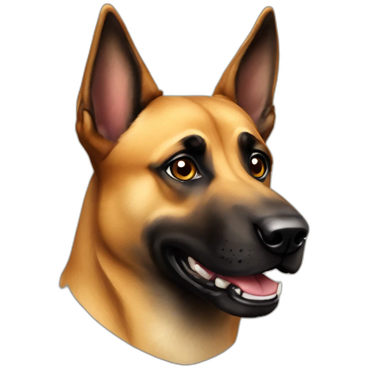 Malinois dog is gamer emoji