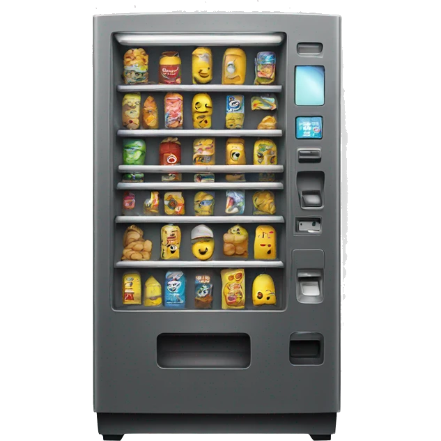 Vending machine iphone 16 style emoji