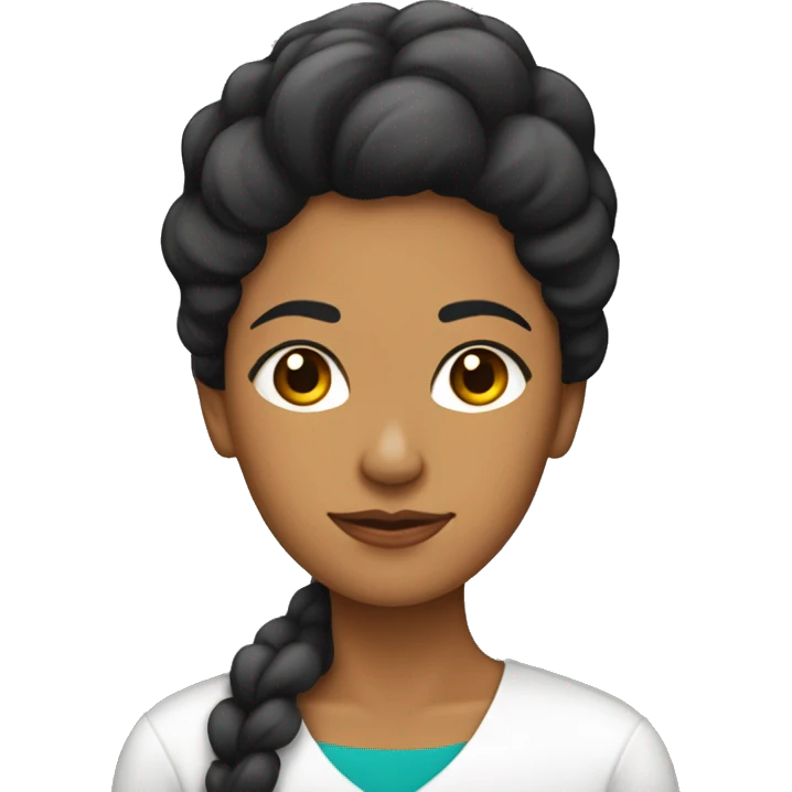 Mujer güera de pelo negro y largo dormida  emoji