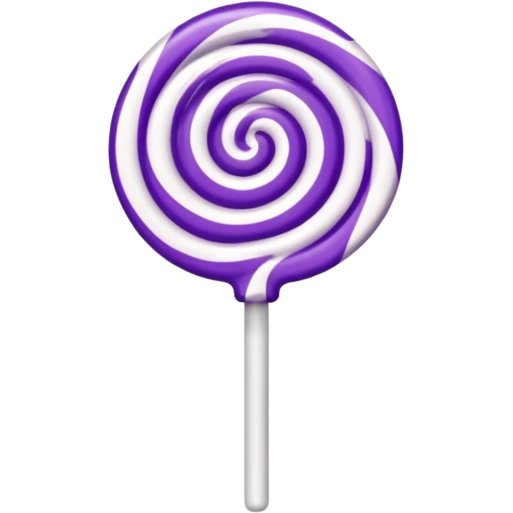 lolipop luminous purple and white emoji