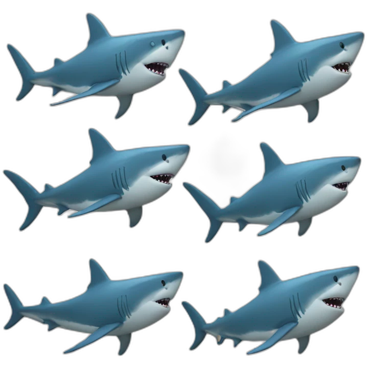 Shark sun bathing emoji