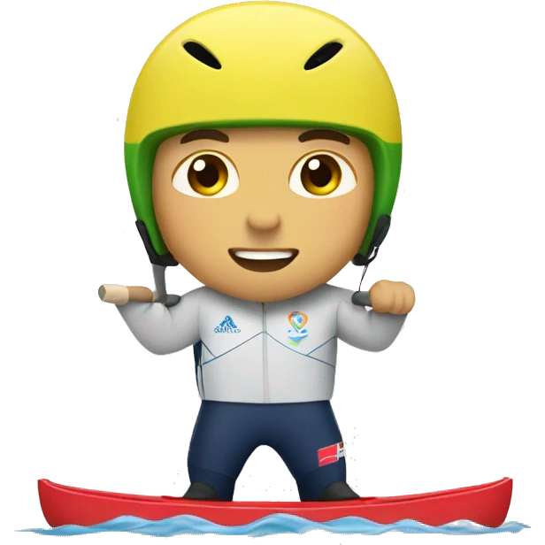summer olympics boy canoe slalom emoji