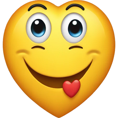 Smiley coeur dans les yeux emoji