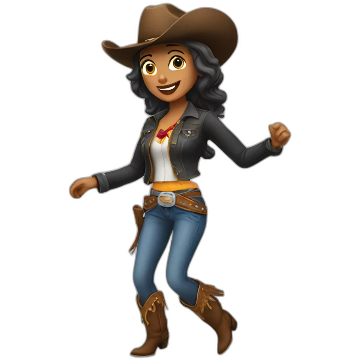 cowboy-dancing-woman emoji