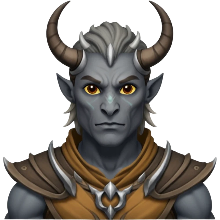 ESO male daedra, gray skin emoji