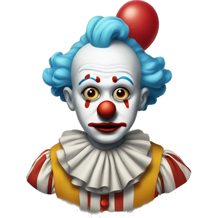 thought coming out of a clown emoji