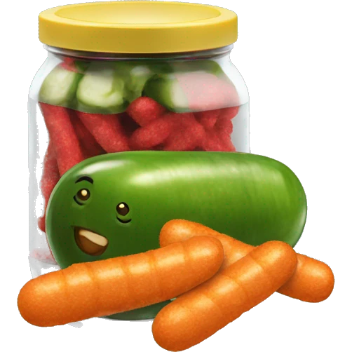 Pickles and hot Cheetos  emoji