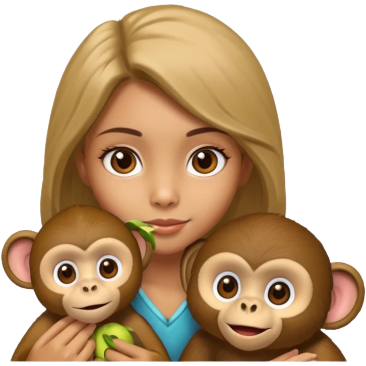 girl monkey emoji