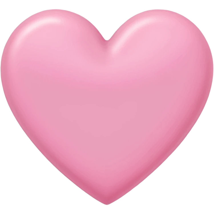 Pink line hand drawn Heart emoji