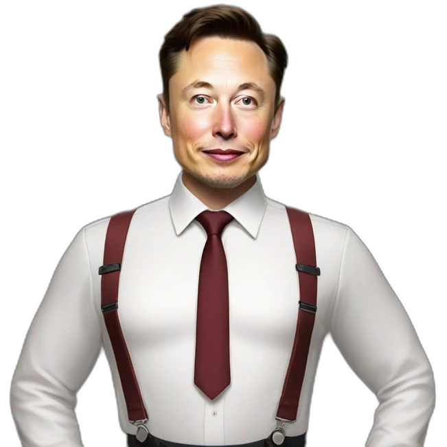 elon musk in suspender belt emoji