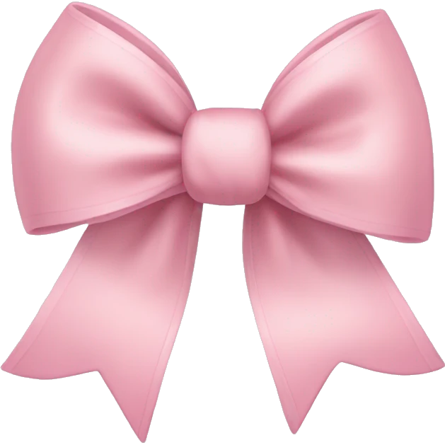 Light pink bow emoji