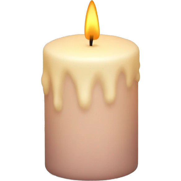 Powder-colored candle emoji