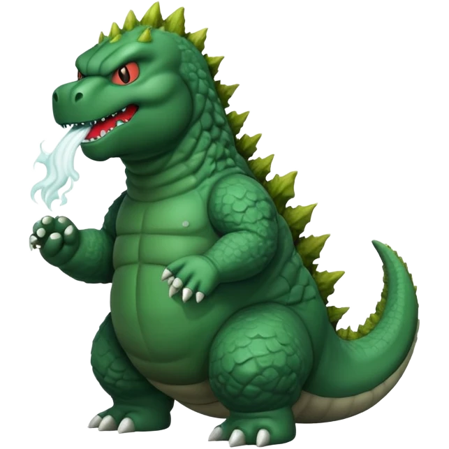 godzilla pooping emoji