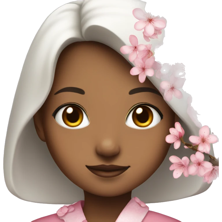 Cherry blossom girl emoji