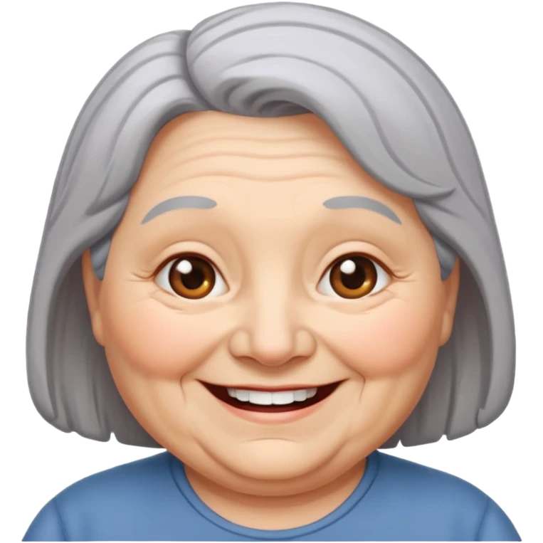 chubby old woman  emoji