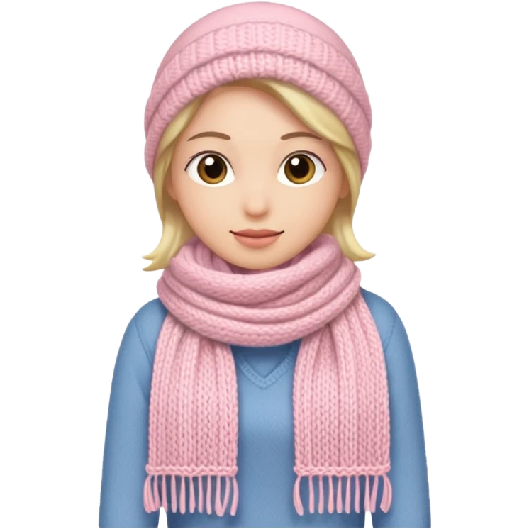 Light pink scarf emoji