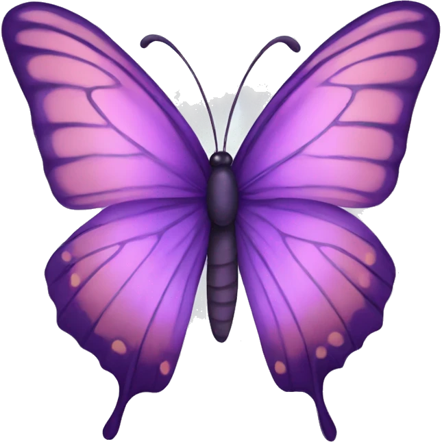 Purple butterfly emoji