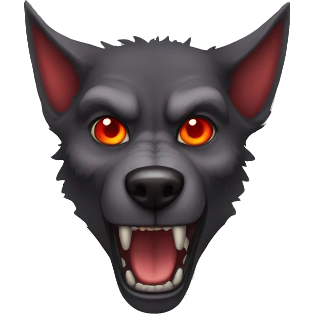 Werewolf red eyes emoji