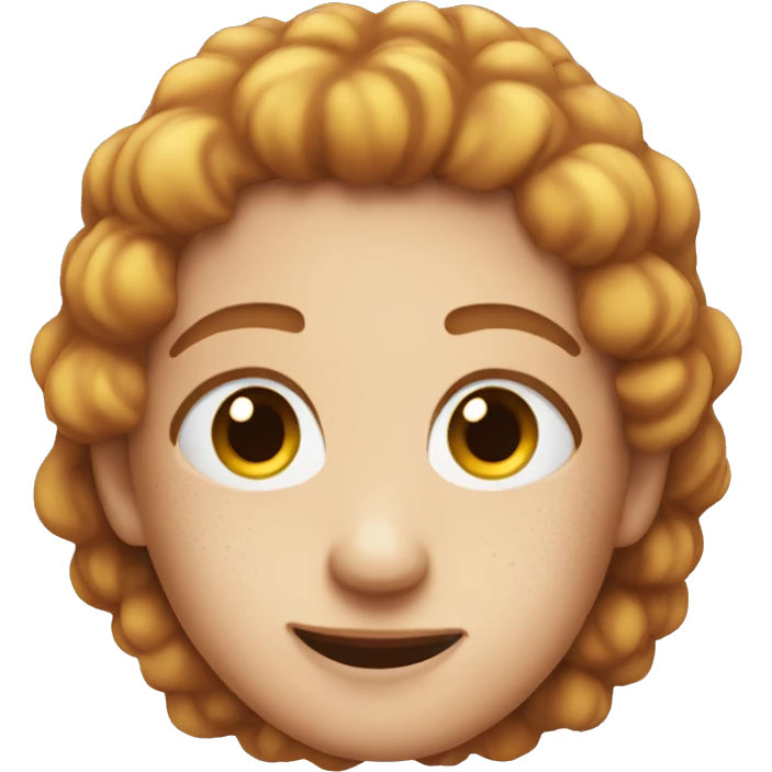 make me an emoji of a face with bold freckles emoji