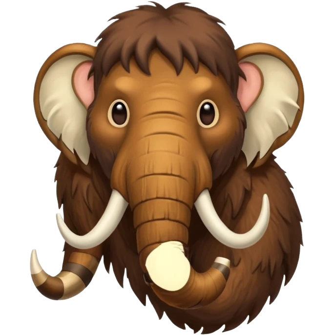 a Mammoth half body emoji