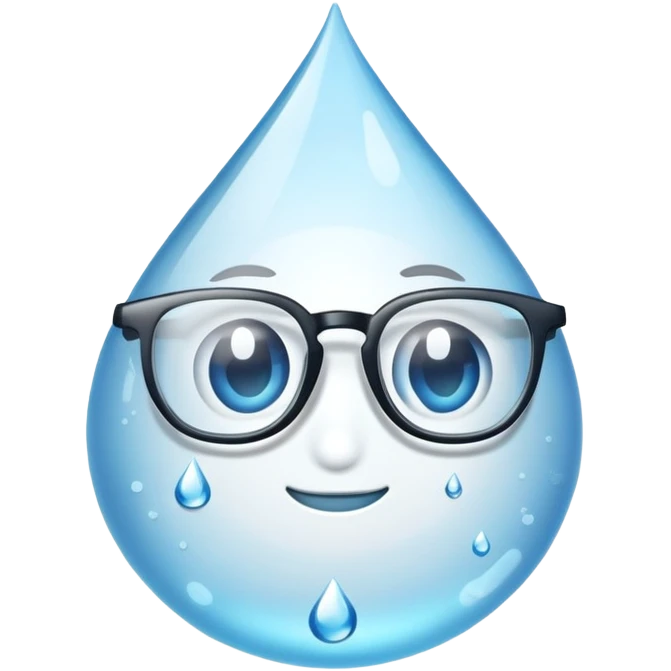 Agua con lentes  emoji