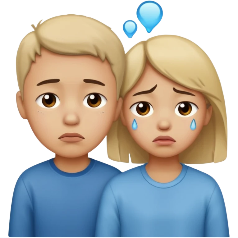 boy and girl heart break emoji
