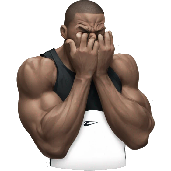 mma fighter facepalm scream emoji
