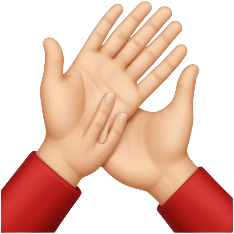 Dos manos saludandose emoji