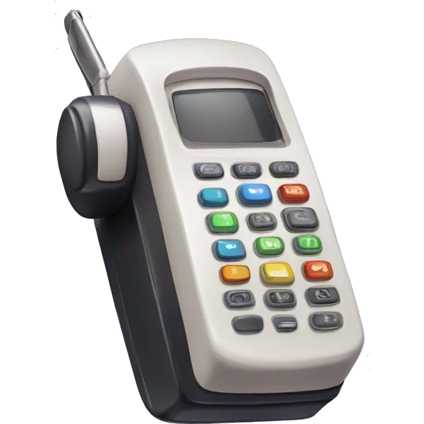 retro mobile phone from scream emoji