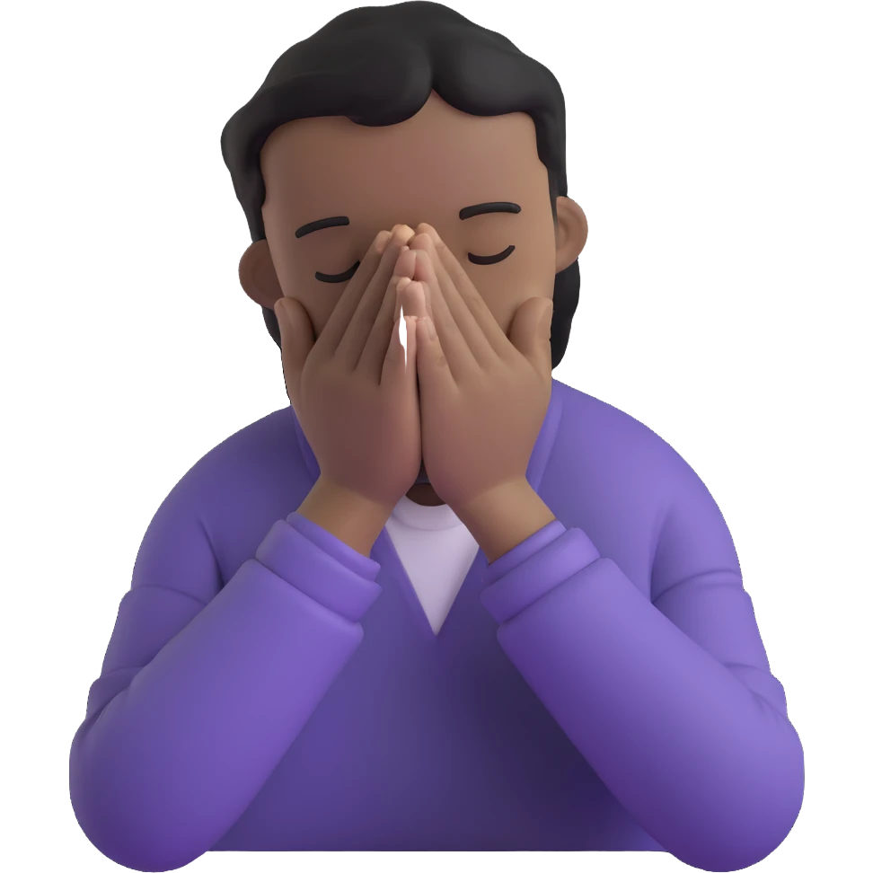 person praying with hands clasped emoji