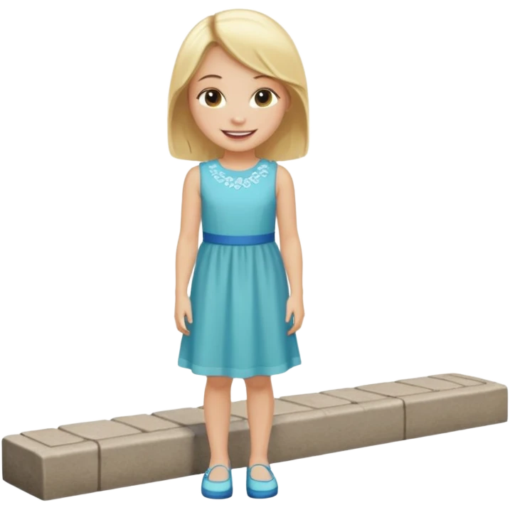 generate an emoji a blond girl next to a kerb emoji