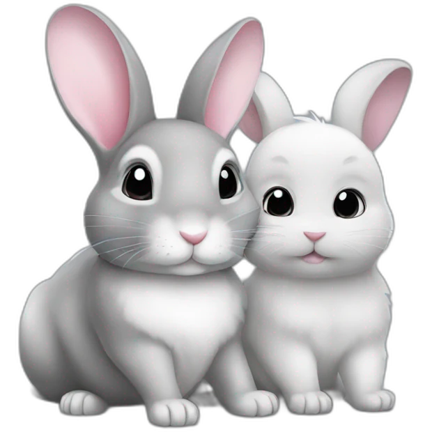 bunny and chinchilla emoji