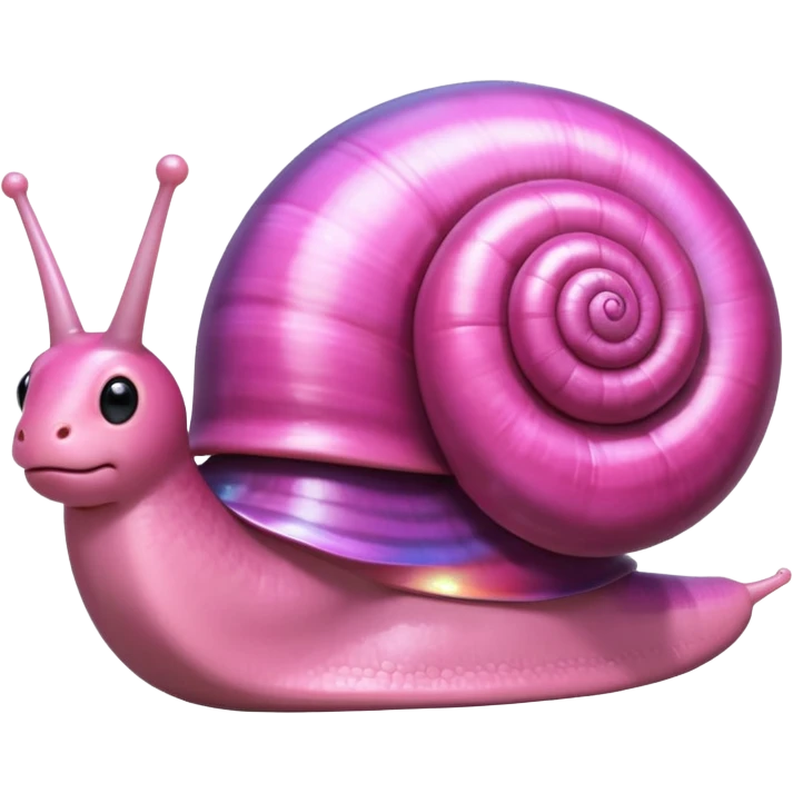 pink shiny snail emoji