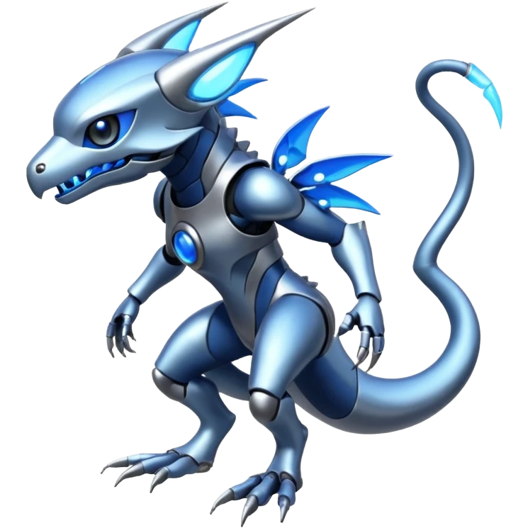 Modern Cyber Lombax-Fakémon-creature, full body emoji