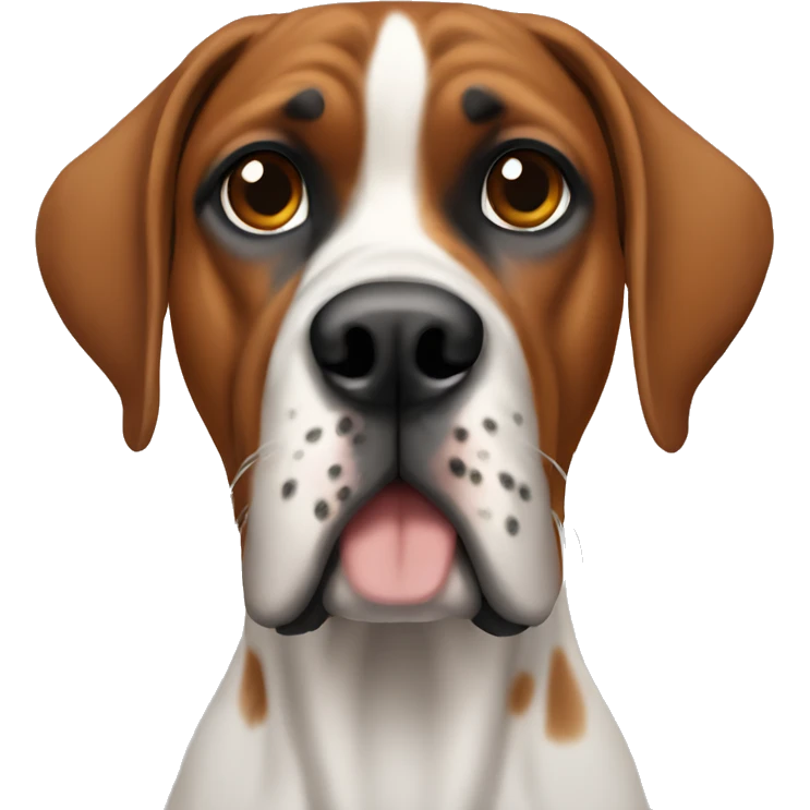 boxer dog mixed with coonhound emoji