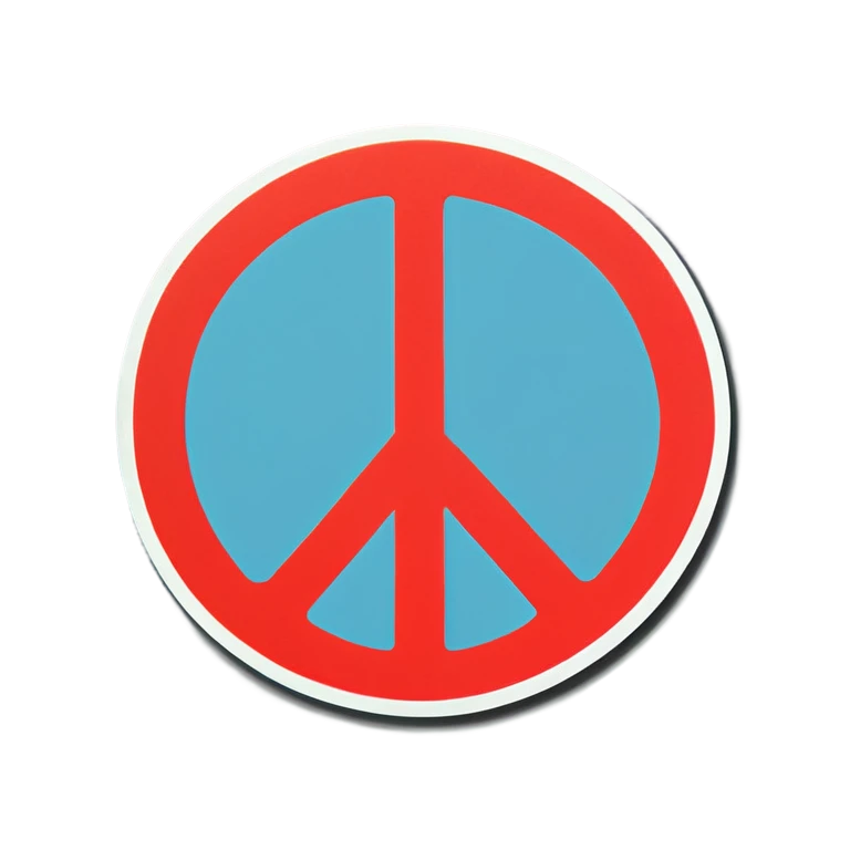 Sad with peace sign emoji