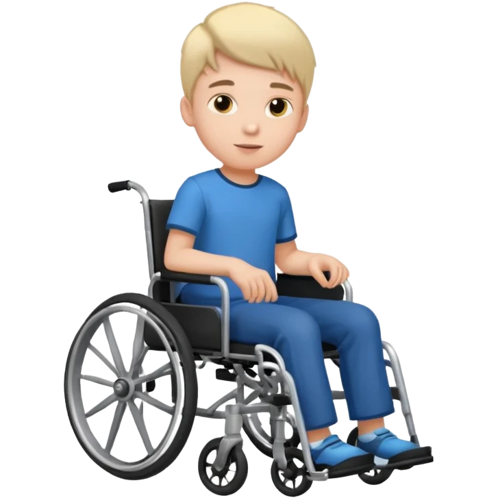 Junge im Rollstuhl emoji