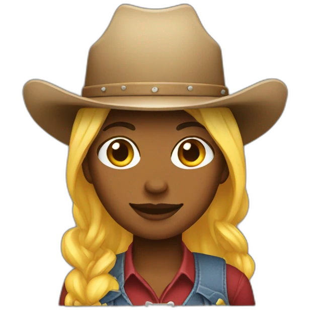 woman cowgirl pitchfork emoji