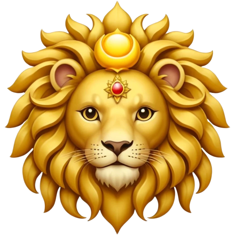 Persian lion and sun emoji