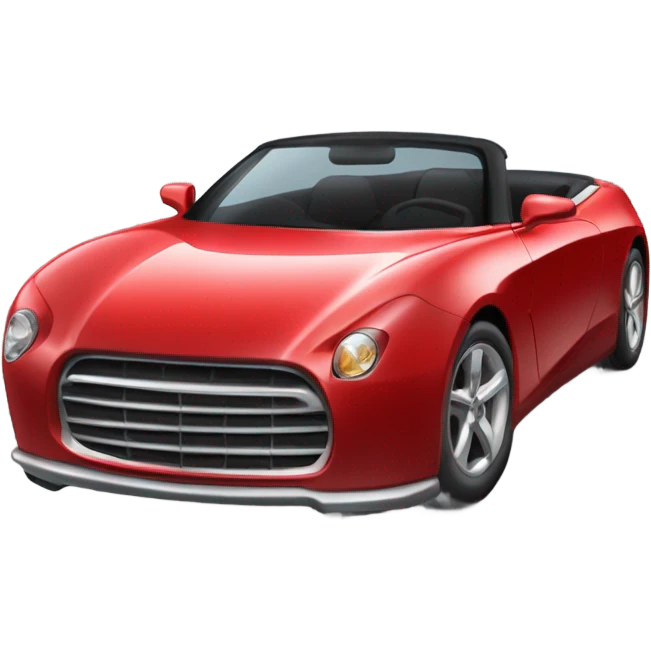 red convertible car emoji