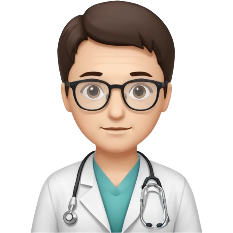 doctor with glasses emoji