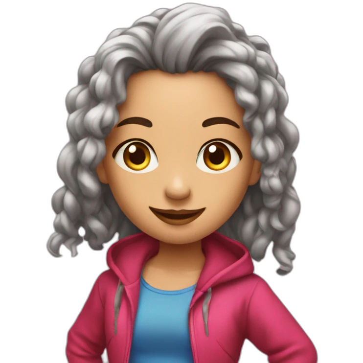 Dansend meisje streetdance emoji