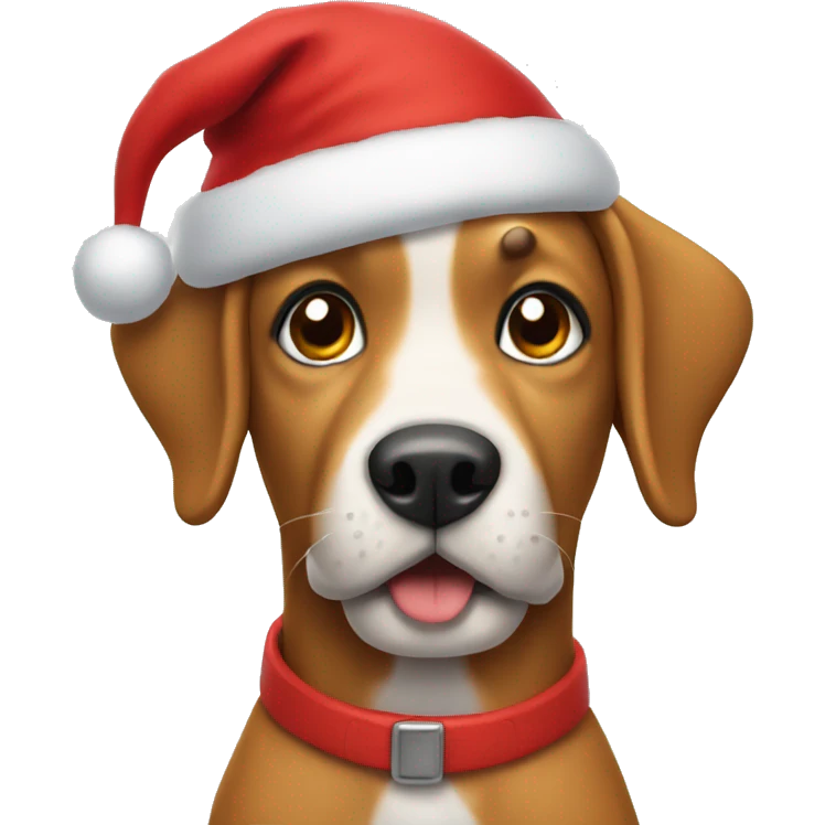 Dog in Santa Claus  emoji