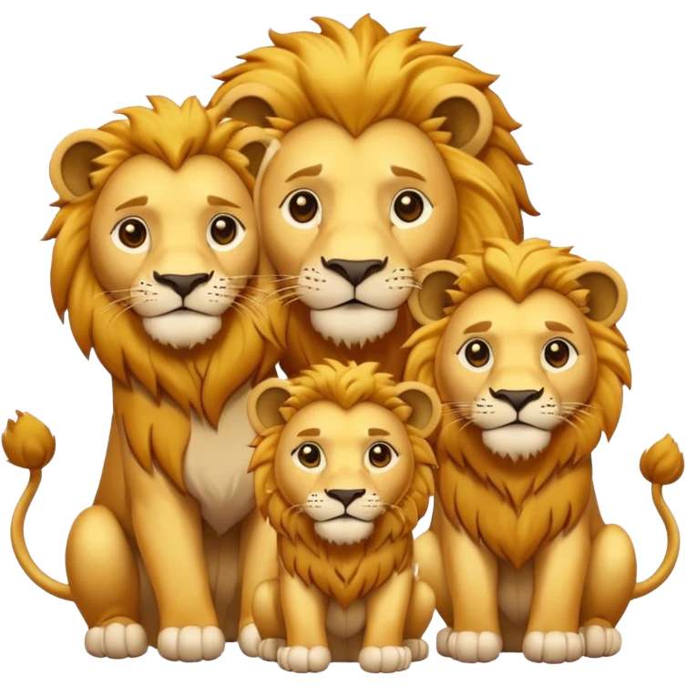 lion family emoji