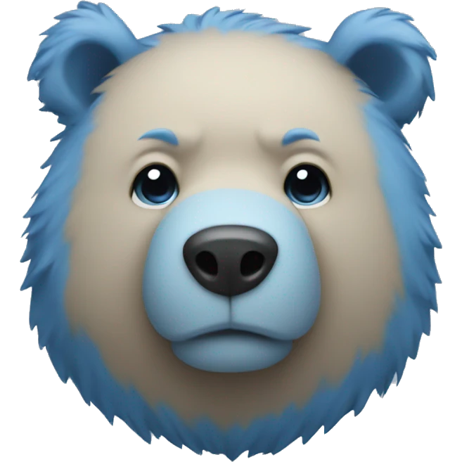 Blue bear emoji