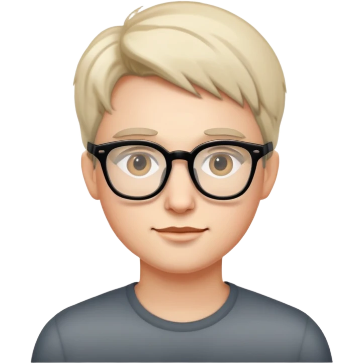 Me wearing glasses  emoji